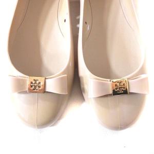 TORY BURCH フラットシューズ バレエシューズ ラバー 5M 22.0 ベージュ 51128270