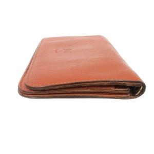 IL BISONTE 長財布 二つ折り レザー ロゴ 茶 ブラウン