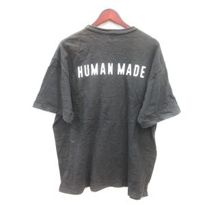HUMAN MADE カットソー Tシャツ クルーネック プリント 半袖 3XL グレー /MN GY12