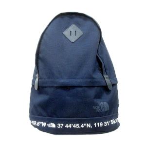 リュックサック デイパック ポリエステル プリント 紺 ネイビー