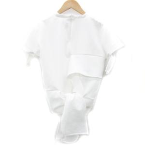 UN3D. 近年モデル カットソー 半袖 フリル F 白 ホワイト 521822700401-01