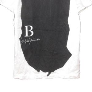 Yohji Yamamoto Tシャツ カットソー クルーネック プリント 半袖 2 M 白 ホワイト 黒 ブラック /MS GY12