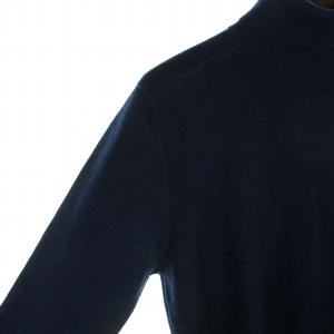 Cruciani タートルニット 長袖 ハイネック イタリア製 48 L 紺 ネイビー GY19