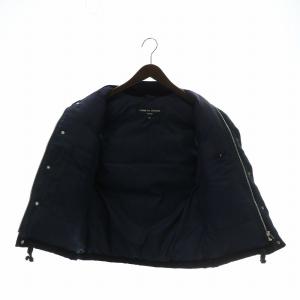 COMME des GARCONS HOMME ダウンベスト アウター ウール ハイネック ジップアップ XS 黒 ブラック HH-V008 /XZ GY19