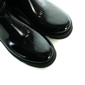 MONCLER GINETTE レイン ブーツ 38 ブラック 4G00070 M1686