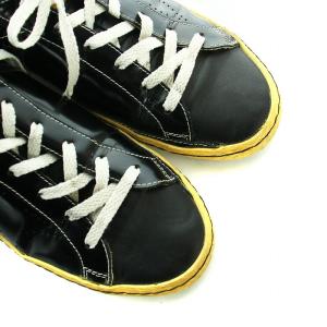 GOLDEN GOOSE スーパースター SUPERSTAR フラットスニーカー シューズ 靴 レザー ロゴ 39 26cm 黒
