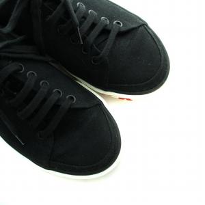 BALENCIAGA ローカット スニーカー シューズ キャンバス ダメージ加工 ロゴ 37 24.5cm 黒 ブラック 靴 525340 GY19