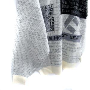 KENZO ニット セーター 長袖 総柄 3 マルチカラー アイボリー グレー