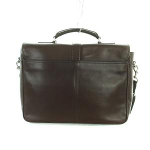 COACH レキシントン ブリーフケース ビジネスバッグ ショルダー 2WAY ロゴ レザー 茶 ブラウン F71073 GY18