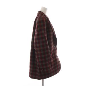 Christian Dior PRET-A-PORTER テーラードジャケット ウール シングル 2B 肩パッド 総裏地 チェック柄