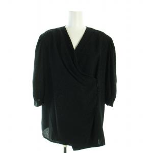 Christian Dior ヴィンテージ セットアップ 上下 カットソー ブラウス ロングスカート フォーマル 肩パッド 五分袖 ロゴ