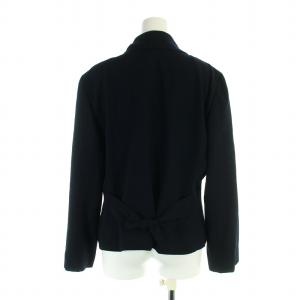 Christian Dior ヴィンテージ ジャケット ショールカラー ウール 総裏地 長袖 9 M 紺 ネイビー GY18