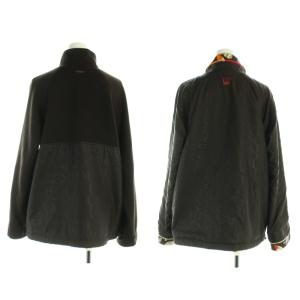 LEONARD SPORT リバーシブルジャケット ジップアップ ブルゾン 長袖 切替 大きいサイズ 42 XL 茶 ブラウン GY18