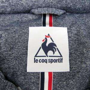 le coq sportif ダウンジャケット ミドル丈 スタンドカラー ロゴ ダブルジップ M 紺 ネイビー QL-580543 /SY1