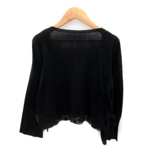 FOXEY カーディガン ショート丈 40 ブラック
