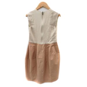 YOKO CHAN YOKOCHAN ノースリーブワンピース ミニ丈 36 S ライトベージュ /YK23 GY12