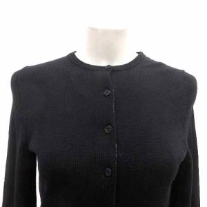 BURBERRY BLUE LABEL カーディガン ニット 長袖 ウール 38 M 黒 ブラック