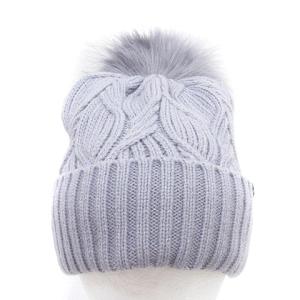 THE NORTH FACE ニット帽 ニットキャップ ポンポン ONE M 紫 パープル