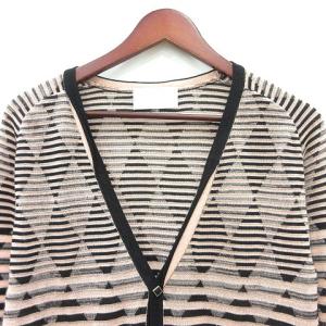 MIHARA YASUHIRO カーディガン ニット M ピンク 黒 ブラック /MN GY19