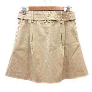 BURBERRY BLACK LABEL フレアスカート ミニ 38 M ベージュ