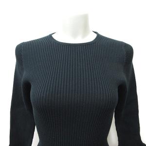 Ron Herman カットソー リブ ベルスリーブ 七分袖 XS 黒 ブラック