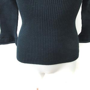 Ron Herman カットソー リブ ベルスリーブ 七分袖 XS 黒 ブラック