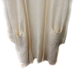 Theory ロングカーディガン ニット トッパー 長袖 S 白 オフホワイト