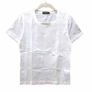 Tシャツ カットソー クルーネック 半袖 9 白 ホワイト