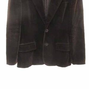 RALPH LAUREN テーラードジャケット ベロア 総裏地 9 M 茶 ブラウン
