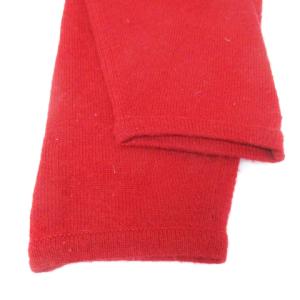 Max Mara ニット セーター 長袖 ドルマンスリーブ ラウンドネック ウール カシミヤ混 無地 S 赤 レッド