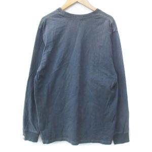 A BATHING APE トレーナー カットソー 長袖 クルーネック 刺繍 L 紺 ネイビー