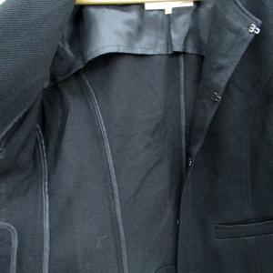 Paul Stuart フォーマルスーツ セットアップ 上下 ノーカラージャケット ミドル丈 フレアスカート ミモレ丈 リネン混