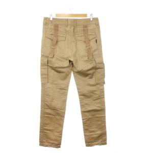 BLACKBARRETT by neil barrett パンツ カーゴ テーパード 麻 リネン 3 L ベージュ /AH7