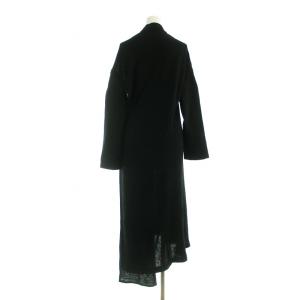 Yohji Yamamoto +NOIR ニット コート アシンメトリー ブラック