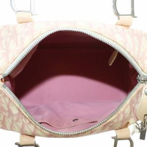 Christian Dior ミニボストンバッグ トロッター柄 アイボリー ピンク