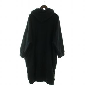 Y's LYOCELL FLEECE BIG HOOD リヨセル フリース ビッグ フーディ ロング パーカー ジップアップ 七分袖