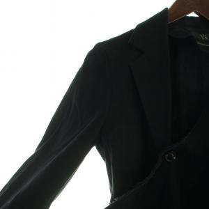Y's HOLE EMBROIDERY JACKET テーラード ジャケット 変形 シングル ダメージ加工 1