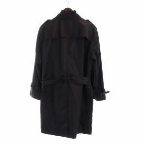 BURBERRY LONDON トレンチコート ロング 裏地ノバチェック 長袖 ジップアップ ロゴ ジレ ライナー付き 2L 紫 GY18