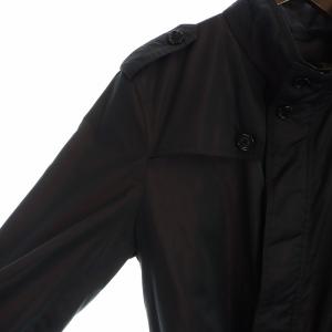 BURBERRY LONDON トレンチコート ロング 裏地ノバチェック 長袖 ジップアップ ロゴ ジレ ライナー付き 2L 紫 GY18