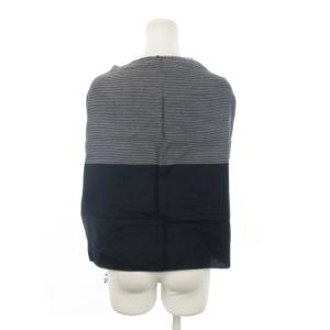 JIL SANDER ストール マフラー ウール フリンジ ストライプ 青 ブルー インディゴ /MN16 GY99