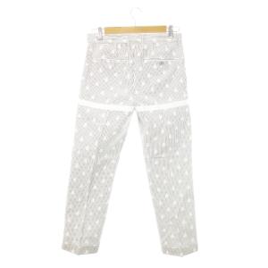 THOM BROWNE × コエ KOE パンツ スラックス トラウザー サッカー生地 プリント ヨット柄 ストライプ M グレー