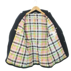 THOM BROWNE × コエ KOE テーラードジャケット シングル 裏地チェック L 紺 ネイビー /AH17 GY99