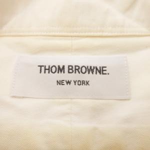 THOM BROWNE シャツ オックスフォード ボタンダウン 長袖 コットン 1 S 白 ホワイト /AH12 GY99