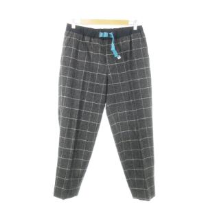 BEACON クロップドパンツ テーパード ウインドウペン チェック アウトドアミックス 2 M グレー