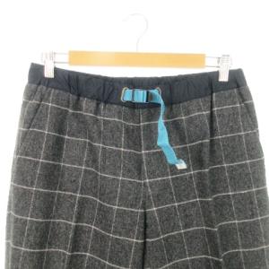 kolor BEACON クロップドパンツ テーパード ウインドウペン チェック アウトドアミックス 2 M グレー