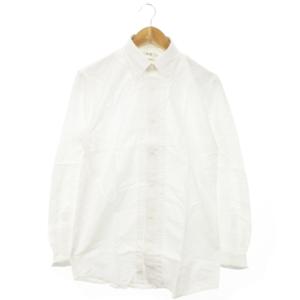 × コエ KOE オックスフォードシャツ ボタンダウン 長袖 ワンポイント L 白 ホワイト