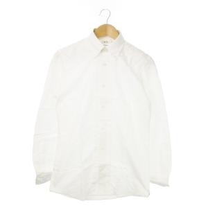 × コエ KOE オックスフォードシャツ ボタンダウン 長袖 コットン ワンポイント ロゴ M 白 ホワイト