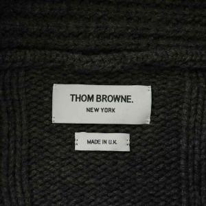 THOM BROWNE カーディガン ショールカラー 1 グレー
