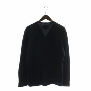 Nigel Cabourn カーディガン ニット カシミヤ 長袖 エルボーパッチ 48 M 紺 ネイビー /XZ GY99