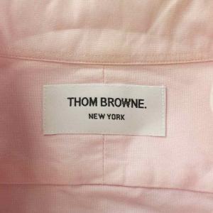 THOM BROWNE オックスフォードシャツ ボタンダウン 長袖 1 S ピンク /XZ GY99